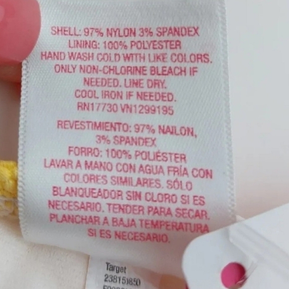 Xhilaration Juniors Textured String Bikini Bottom Yellow Size XL 12-14‎ - Picture 8 of 10